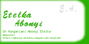 etelka abonyi business card